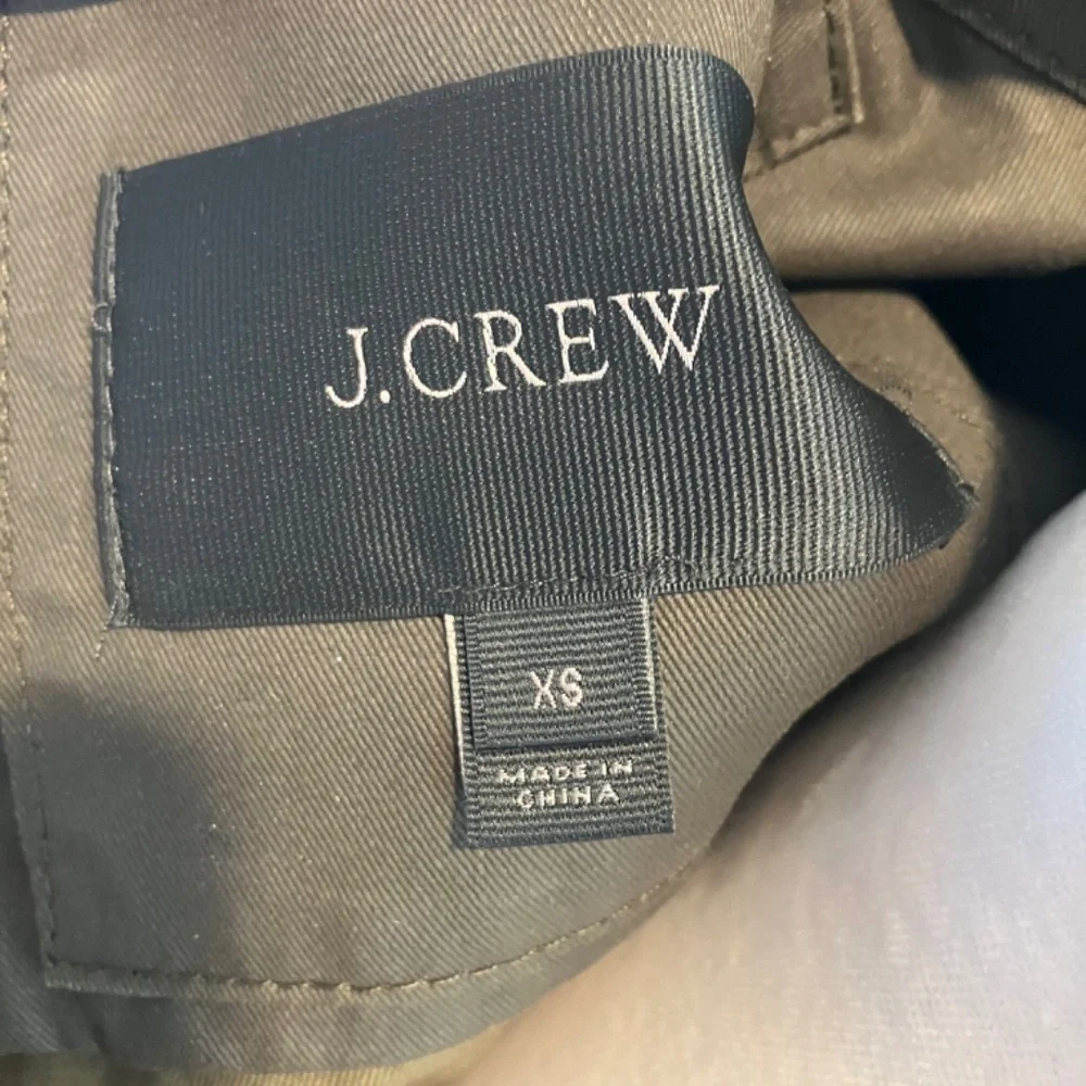 J Crew Resin-coated twill field jacket size XS